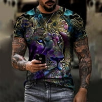Muška Unise dnevna majica 3D Print grafički otisci konjski Print kratki rukavi vrhovi Casual bluza
