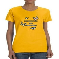 Leptir ljubazni ljudi T-Shirt žene-Image by Shutterstock, ženski 4X-veliki