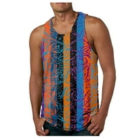 Hanas muški modni havajski stil na plaži sportski tenk Top Muška teretana Print Vest multi-color XL