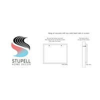 Stupell Fresh & Clean Kupatilo Mjehurići Fraza Tipografija Slika Siva Uokvirena Art Print Wall Art