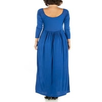 Udobna odjeća Maxi haljina sa dugim rukavima za ženski Empire struk