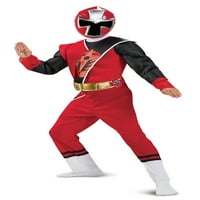 Crveni ranger ninja čelični deluxe kostim