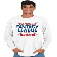 Fantasy bejzbol liga menadžer Muški dugi rukav TEE majica Brisco brendovi m