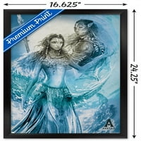 Avatar: Put vode - grupni ilustracijski zidni poster, 14.725 22.375 Uramljeno