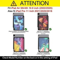 Dteck za iPad Air Case 4th 5th generacija iPad Pro futrola za djecu 4th 3rd 2nd 1st Gen sa držačem za