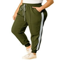 Jedinstvene ponude Ženske plus dukseve elastične struke joggers hlače