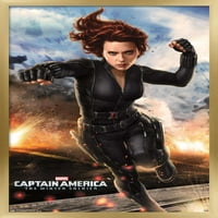 Marvel - kapetan Amerika - zimski vojnik - crni udovice zidni poster, 14.725 22.375