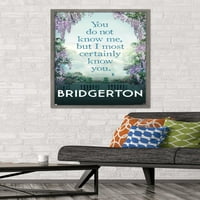 Netfli Bridgerton - Ne znate me zidni poster, 22.375 34