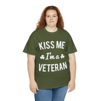 Poljubi me ja sam veteranska majica unizirane grafike