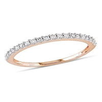 Carat T. W. Diamond 10kt Rose Gold polu-vječnost godišnjica prsten