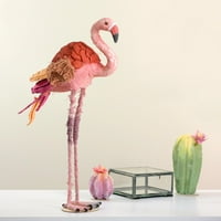 21,5 Tropska Teksturirana Ružičasta Flamingo Dekoracija Stola