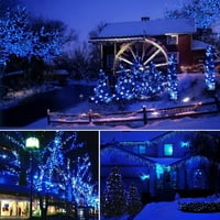 Božićna gudačka svjetlost zatvorena, 33FT LED režimi za osvjetljenje vodootporne božićne svjetla za vanjsku zabavu za vjenčanje kućni vrtni ukrasi