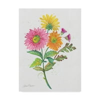 Zaštitni znak likovne umjetnosti cvjetne platnene umjetnosti 'akvarel cvijeće' od Jean Plout