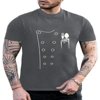 Sanviglor Mens T majice kratki rukav bluza posada za vrat ljetni vrhovi modni osnovni tee dnevna habanje majica u obliku ugljika 2xl