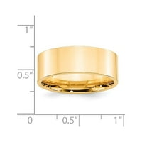 Primal Gold Karat Yellow Gold Standard Stan Comfort Fit Band veličine 5