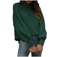 Timegard džemperi za žene Casual jednobojni duks sa kapuljačom dugi rukavi ,zeleni,s