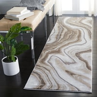 Craft Angjelko apstraktni tepih za trkač, zlato sivo, 2'3 8 '