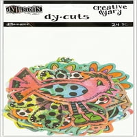 Dyan Reaveley's Dylusions Creative Dyary Die Cuts-Colord Ptice i cvijeće