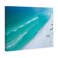 Wynwood Studio nautički i obalni zidni umjetničko umjetnosti platne plaže 'Čvrstoća' obalna - plava, bijela