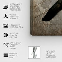Wynwood Studio Simboli i predmeti Zidna umjetnost Platno Ispiše 'križ' oblike - smeđa, smeđa