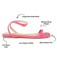 Kolekcija Journee Womens Veena gležnjače sa sandale sa niskim blokom