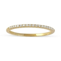 1 4ct TDW Diamond 10k vjenčani prsten od žutog zlata