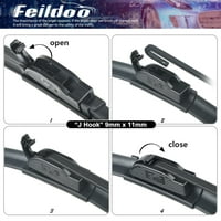 Feildoo 18+18 metlice brisača odgovaraju za Chevrolet K Suburban + Premium hibridna zamjena za vjetrobransko