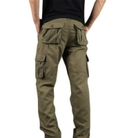 Binmer muške pantalone Plus Veličina od čistog pamuka sa više džepova-kombinezone pantalone