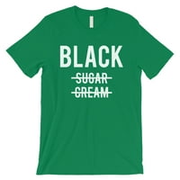 Štampanje Crne Bez Šećerne Kreme Muška Zelena Majica Za Kafu S Jakim Povjerenjem