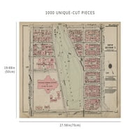 puzzle-mapa Njujorške ploče 127, deo sekcije G. W. Bromley & Co