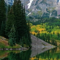 Remek-djelo Umjetnička galerija Amerika lijepa planina i jezero Robin Constable Hanson Canvas Photo Art